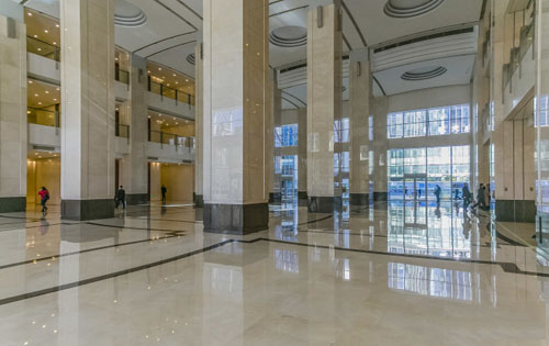 英蓝国际金融中心大堂