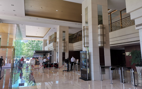 金长安大厦前台