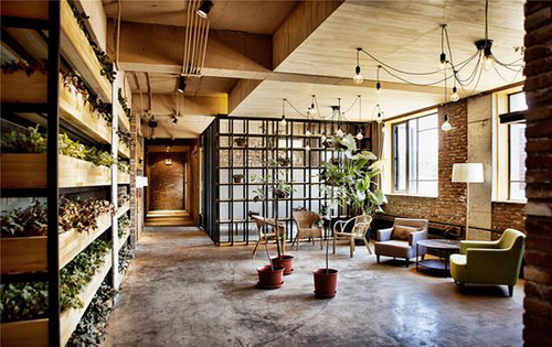 竞园艺术中心休闲区