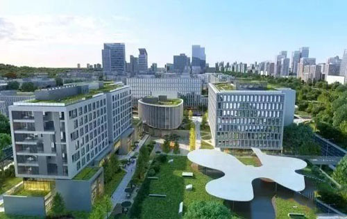 北京银行保险产业园内景