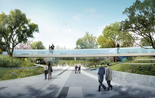 北京银行保险产业园公共区域