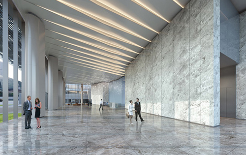 金安中海财富中心大堂