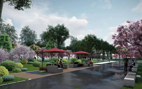 天坛智能医工产业园绿化