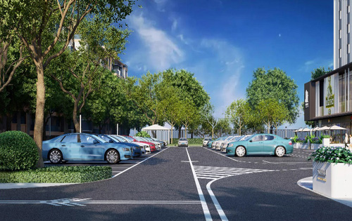 中外交流大厦停车场